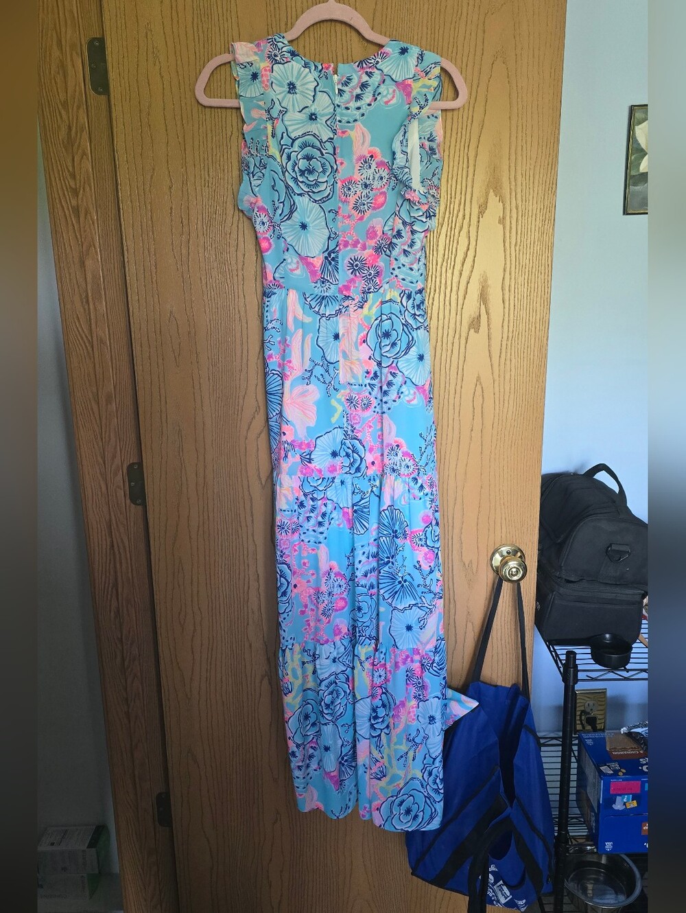 Lilly Pulitzer Once Upon A Tide Ruffle Maxi Dress - Picture 5 of 5